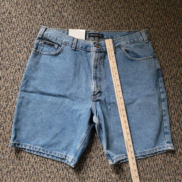 NWT Men's Perry Ellis 100% Cotton Denim Shorts Size 38 - Picture 6 of 8
